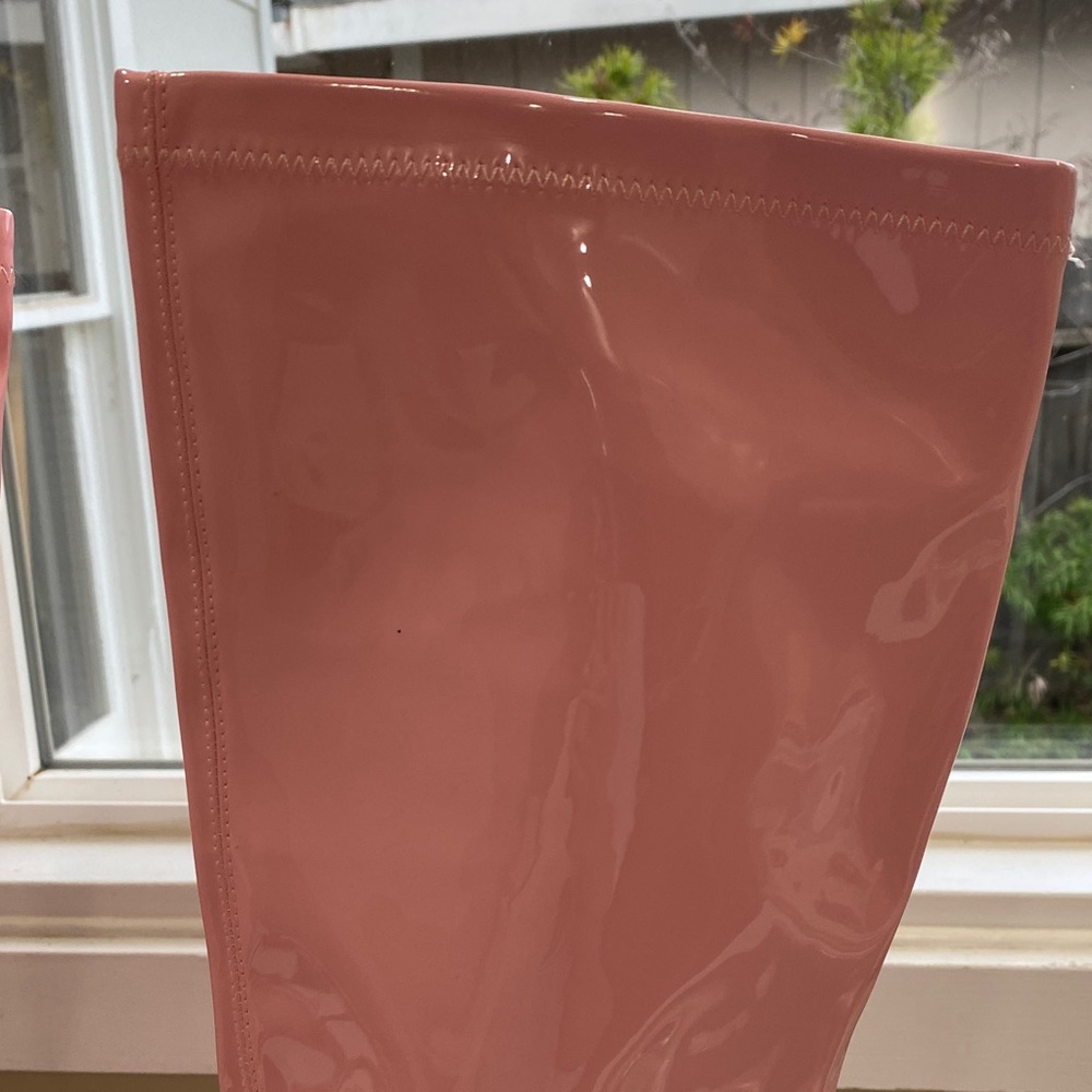 New Mixx Shuz Patent Light Pink Mayra Boots Size 9 - Picture 6 of 13